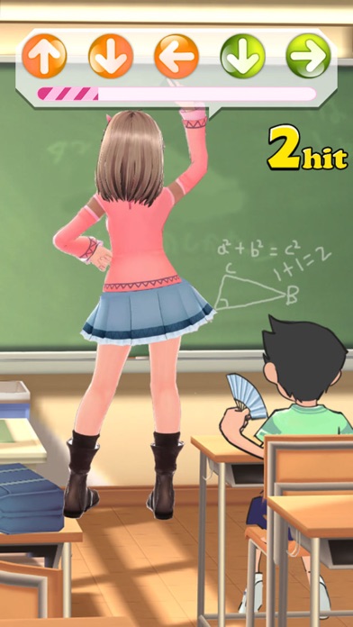 Girl Clean Blackboard screenshot 2