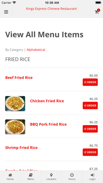 Kings Express Chinese Ordering screenshot 2