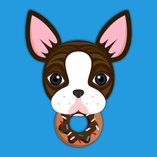 Brindle Boston Terrier Emoji icon