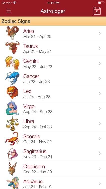 Astrologer - Zodiac Signs