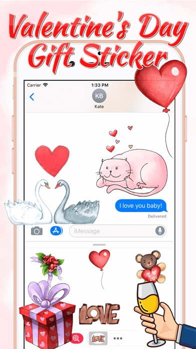 Valentine's Day - Gift Sticker screenshot 2