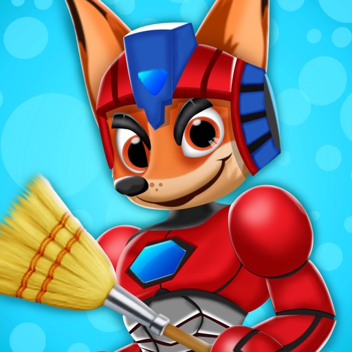 Animal Superhero City Cleaner Icon