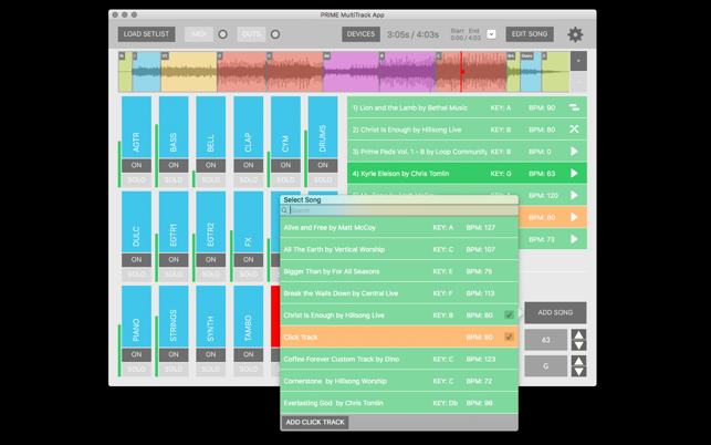 Backing tracks program for mac