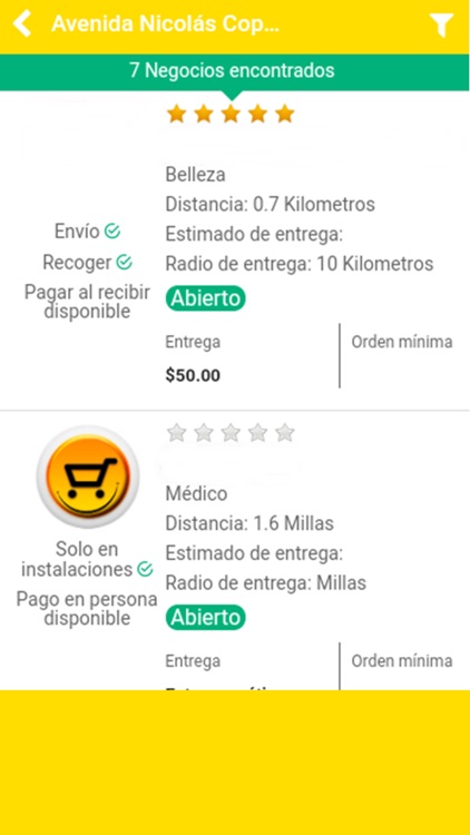 YellowCarts Directorio