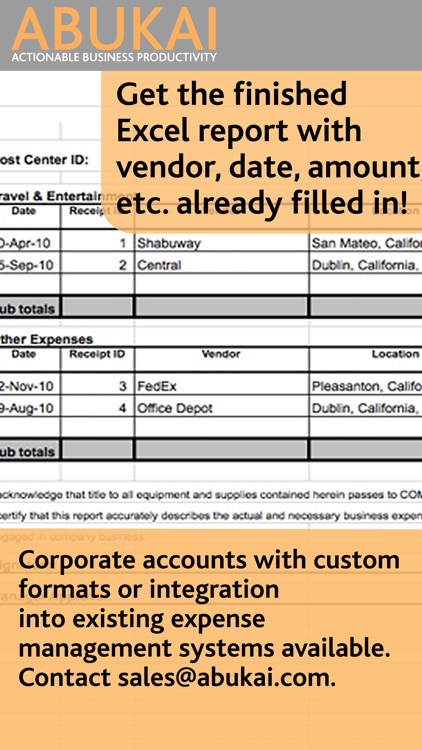 ABUKAI Expense Reports Receipt screenshot-4