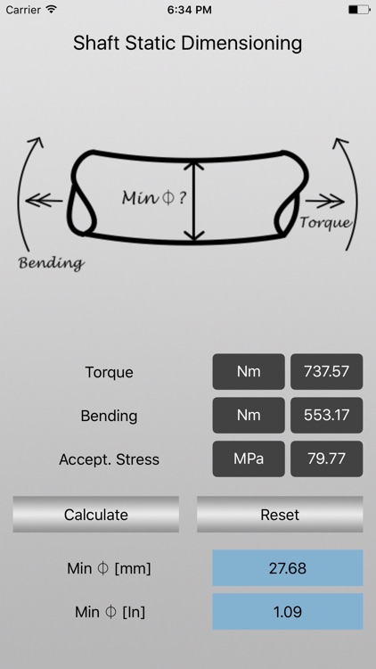 Shaft Static Dimensioning screenshot-4