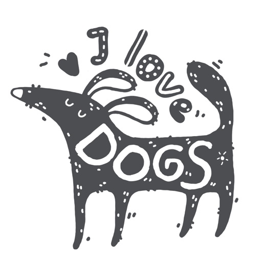 I love dogs : Stickers