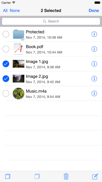 USB Disk Pro for iPhone Screenshots
