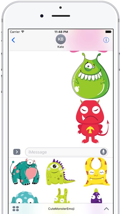 Cute Monster Emoji Pack screenshot 3