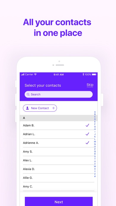 Plum Contacts screenshot 4