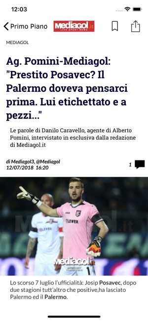 Mediagol Palermo News(圖3)-速報App