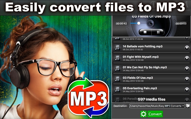 Easy MP3 Converter pour PC - Télécharger gratuit sur Windows 10,8,7