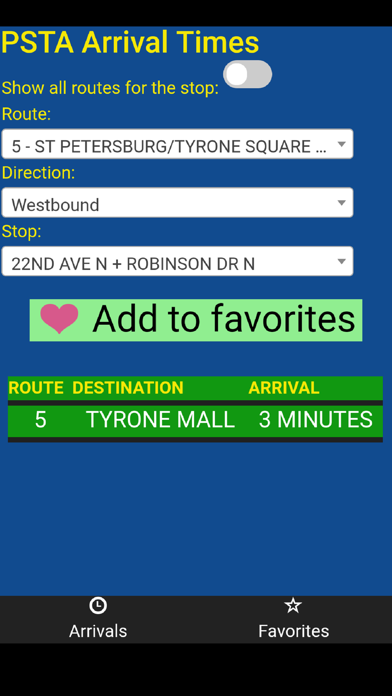 Pinellas PSTA Bus Tracker screenshot 3