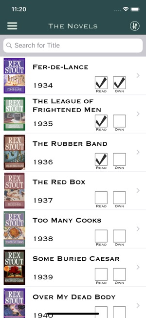 Rex Stout Reading List(圖2)-速報App