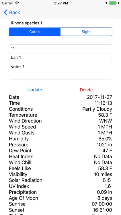 Fish Log - Data App