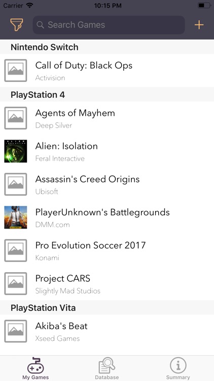 MyGames Library