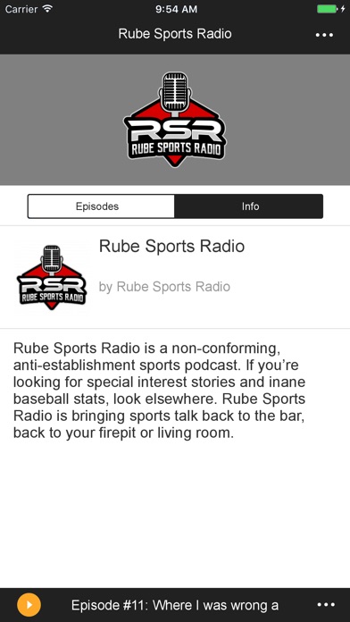 Rube Sports Radio screenshot 2