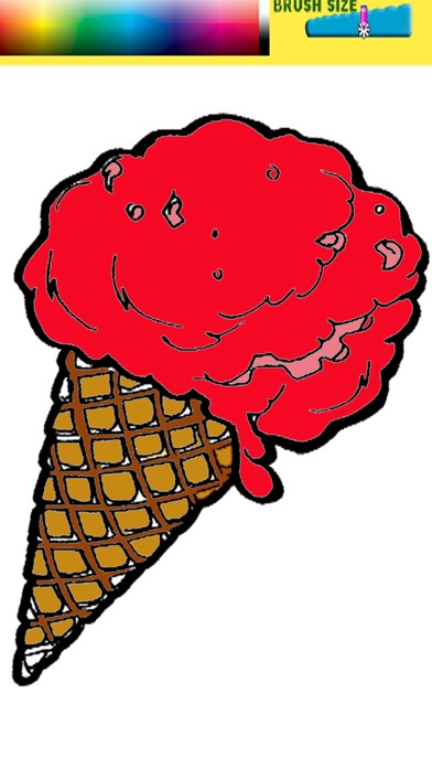 Draw Ice Cream Cartoon Page screenshot 2