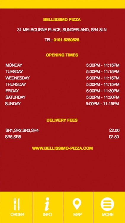 Bellissimo Pizza Sunderland