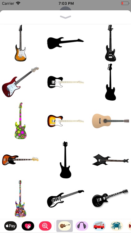 Groovy Guitar Stickers