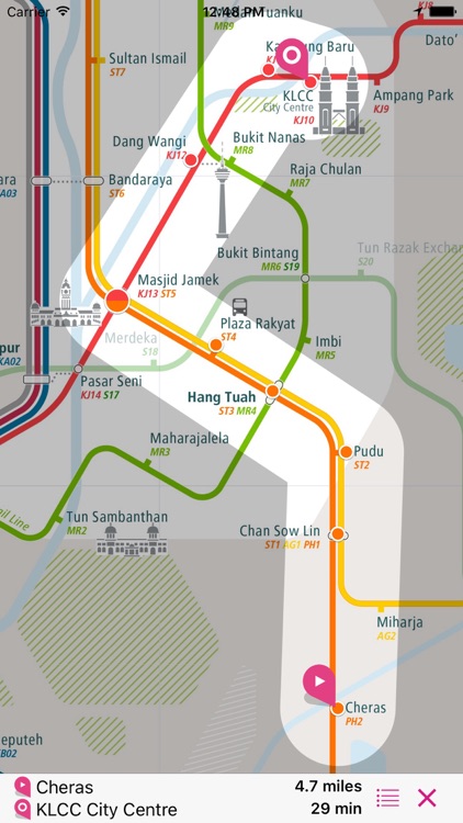 Kuala Lumpur Rail Map