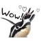 Funny Talking Penguin Sticker