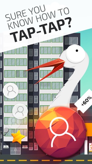 Clicker: tap, stork, people