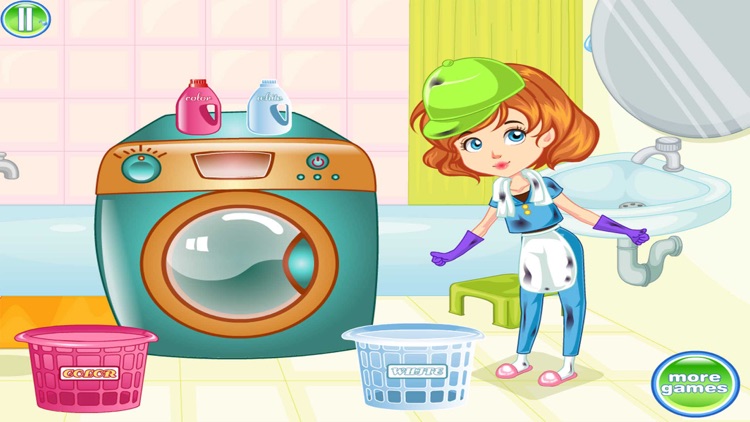 clumsy mechanic laundry game