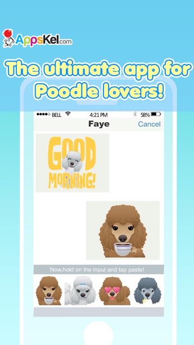 Toy Poodle Emoji Pro screenshot 2