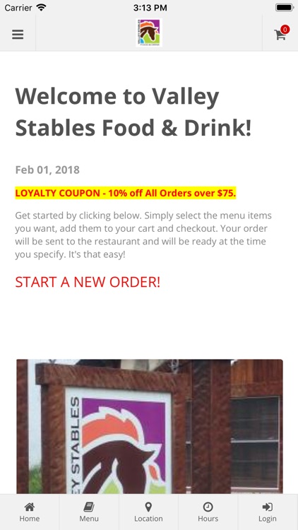 Valley Stables Food & Drink