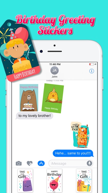Birthday Greeting Stickers