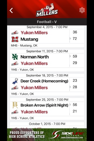 Yukon Millers Athletics screenshot 4