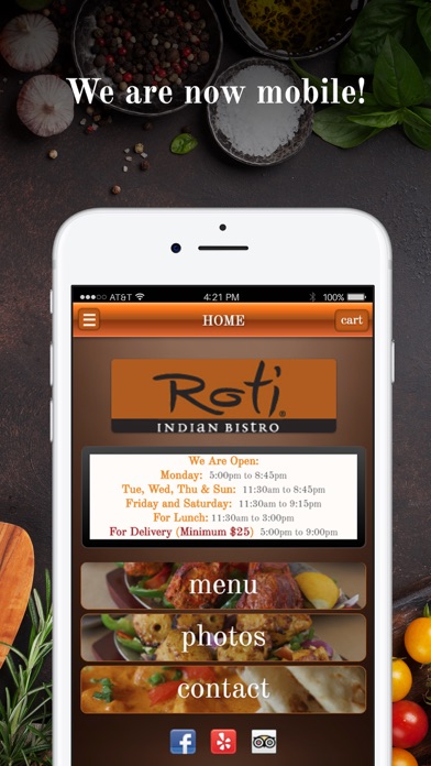 Roti Indian Bistro screenshot 2