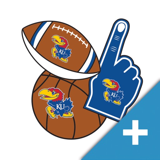 Kansas JayHawks PLUS Selfie Stickers icon