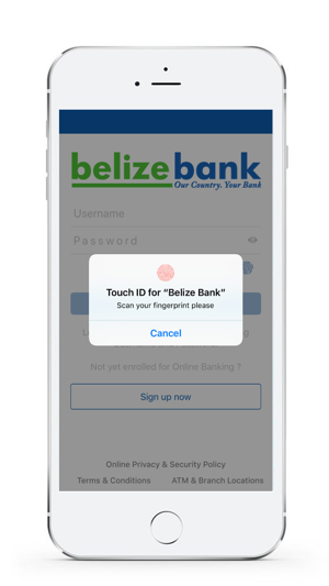 Belize Bank Mobile Banking On The Screenshots
