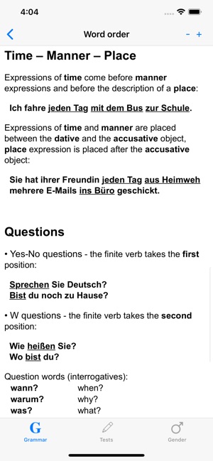 German Grammar with Tests(圖3)-速報App