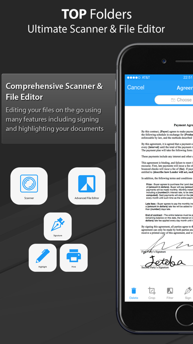 How to cancel & delete TOP Folders - Scan & Sync Docs from iphone & ipad 3