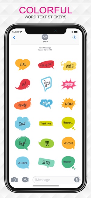 Colorful Text Stickers Pack(圖2)-速報App