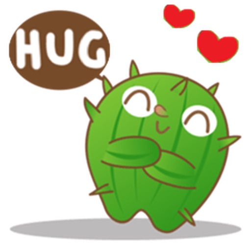 Adorable Cactus Emoji Stickers Pack icon