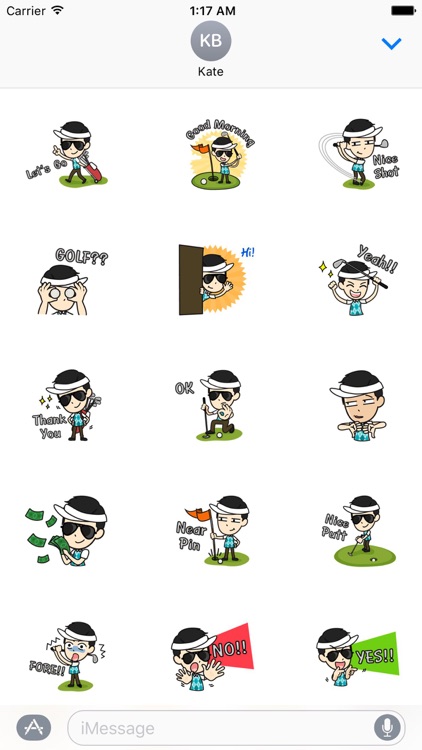 Golf is Life Golfmoji Sticker