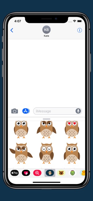 Owl Emoji - Cute Smiles(圖4)-速報App