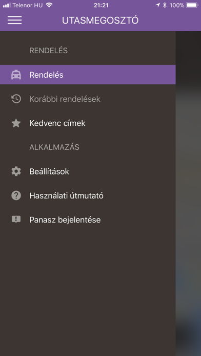 Utasmegosztó screenshot 2