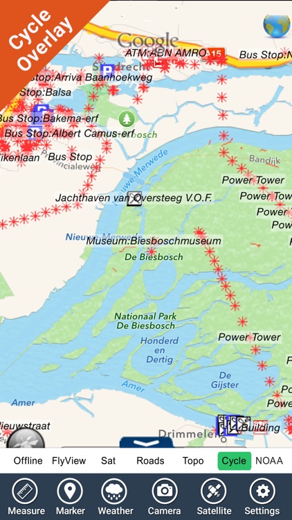 De Biesbosch NP GPS and outdoor map with guide screenshot-3