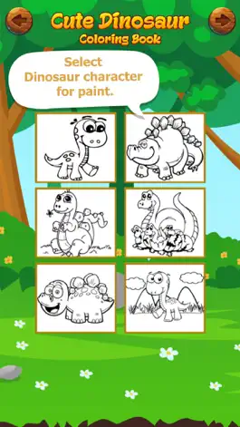 Game screenshot Cute Dinosaur Coloring Book hack