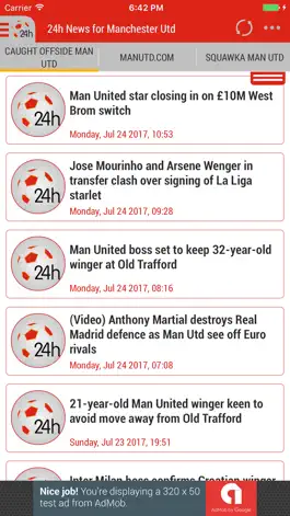 Game screenshot 24h News for Manchester United mod apk