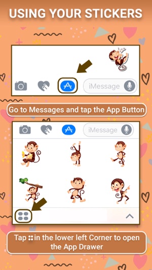 Animated Monkey: Chat Stickers