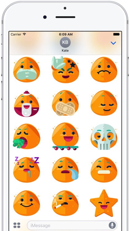 Flat Emoji Stickers Pack