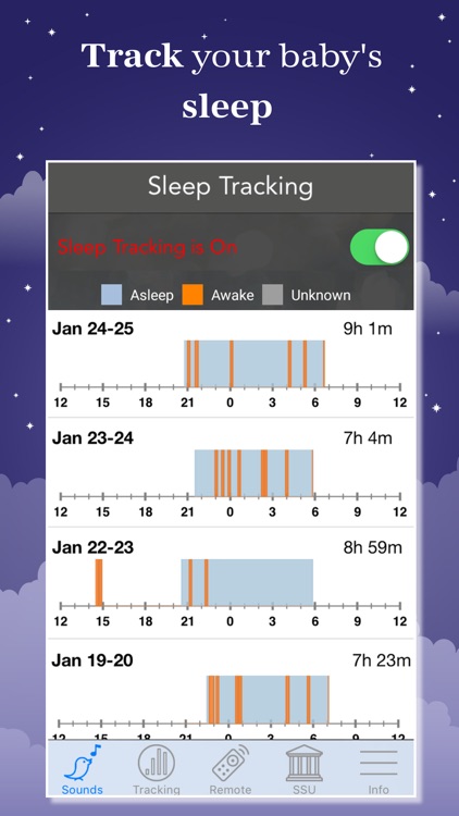 Sound Sleeper: white noise machine for baby sleep screenshot-3