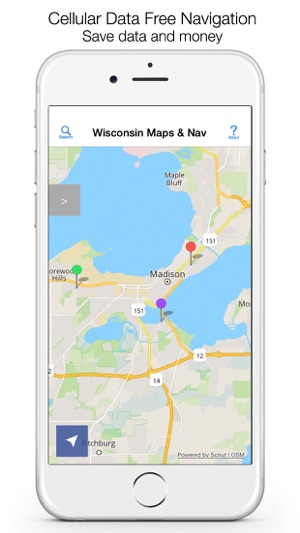 Wisconsin Offline Maps(圖1)-速報App