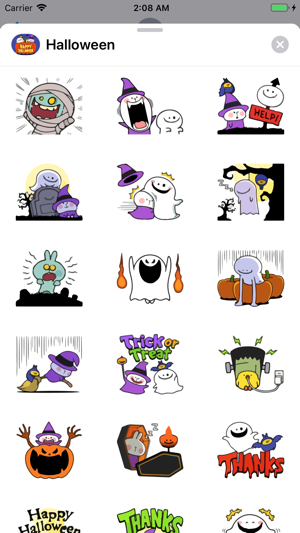 Halloween Boo Emojis Sticker(圖3)-速報App